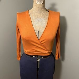 Forever 21 side wrap cropped sweater size medium